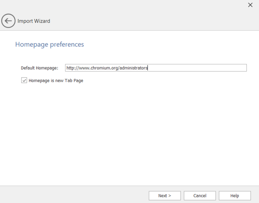 Dynamic Panel: Home Page Preferences
