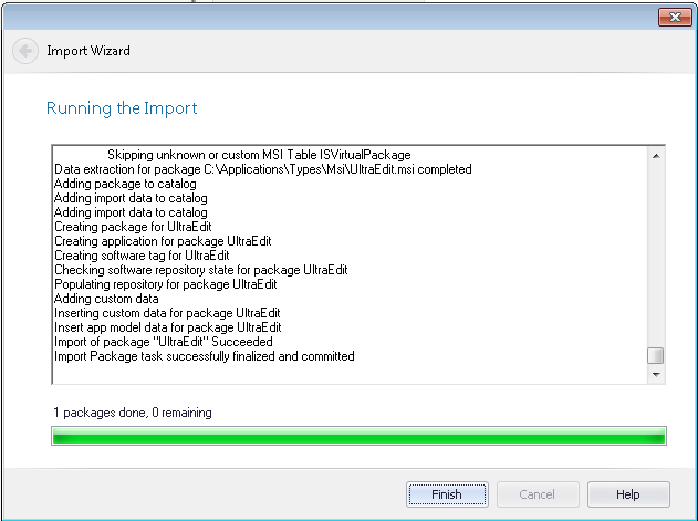 Import Wizard / Running the Import Panel